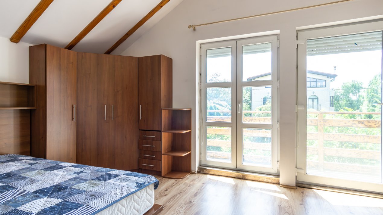 Casa PERFECTA de lemn, toate utilitatile, gradina superba, Branesti - Pasarea