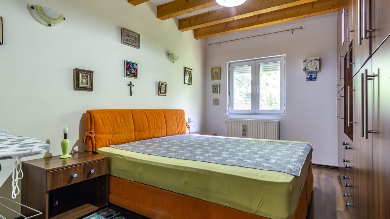 Casa PERFECTA de lemn, toate utilitatile, gradina superba, Branesti - Pasarea