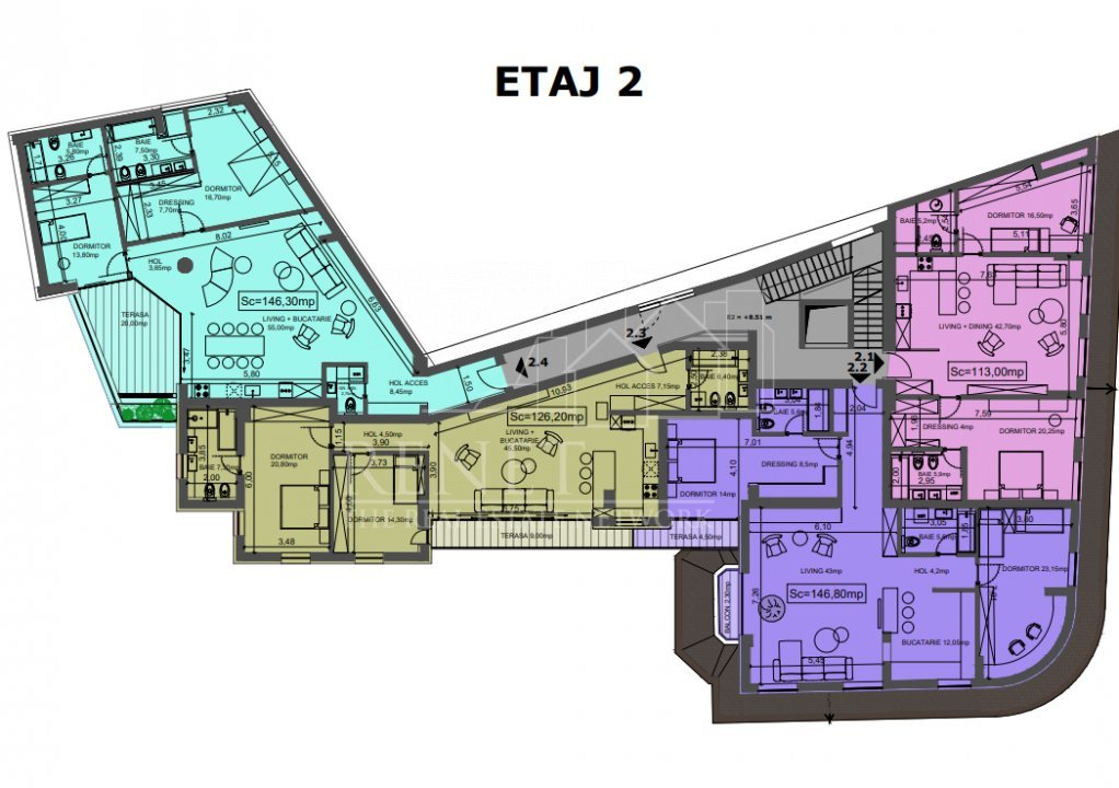 Apartament 4 camere, La Maison, Proiect Dumbrava Rosie