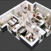 Apartament 3 camere, vedere spate, et 8/10, Complex 102 The Address, Comision 0%