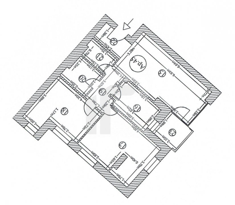 Apartament 3 camere, vedere spate, et 8/10, Complex 102 The Address, Comision 0%