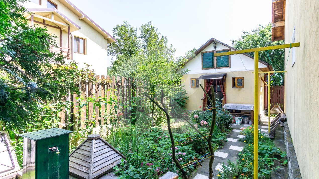 Casa PERFECTA de lemn, toate utilitatile, gradina superba, Branesti - Pasarea