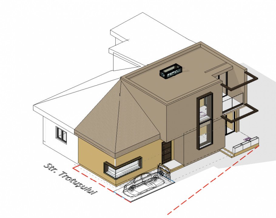 Casa 3 camere, curte proprie, total renovata 2023, 1 Mai - Domenii, Comision 0%