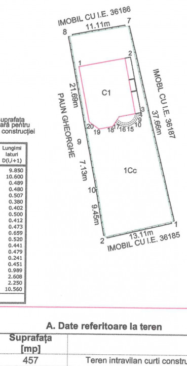 Casa 185 mp lot 457 mp Dobreni 