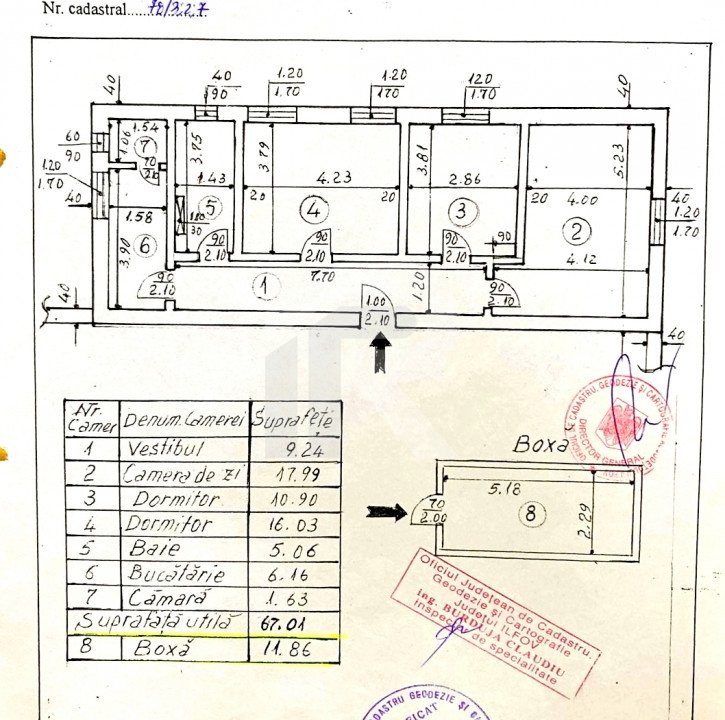 3 camere decomandat, Buftea-Studio, centrala termica, boxa, 37mp teren folosinta