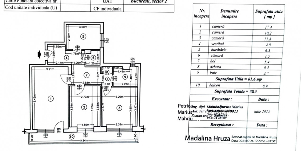 3 Camere Pantelimon, bloc reabilitat