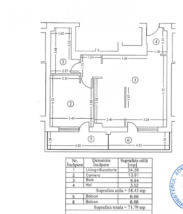 PALLADY - EVOCASA OPTIMA, APARTAMENT 2 CAMERE 72 MP TOTAL, LA CHEIE !