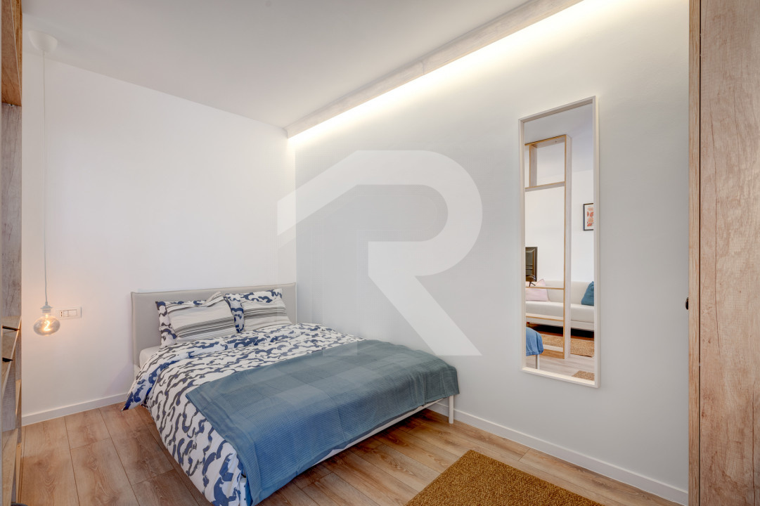 Garsoniera Turnu Măgurele etaj 6/9, mobilata-utilata, prima închiriere