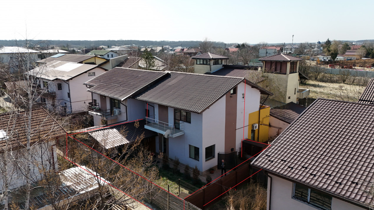 CORBEANCA, DUPLEX P+E+M 140 MP, CURTE PROPRIE 130 MP! 