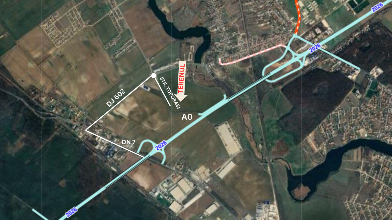 Oportunitate Strategică: teren intravilan Buftea, Nod Rutier DN7/A0
