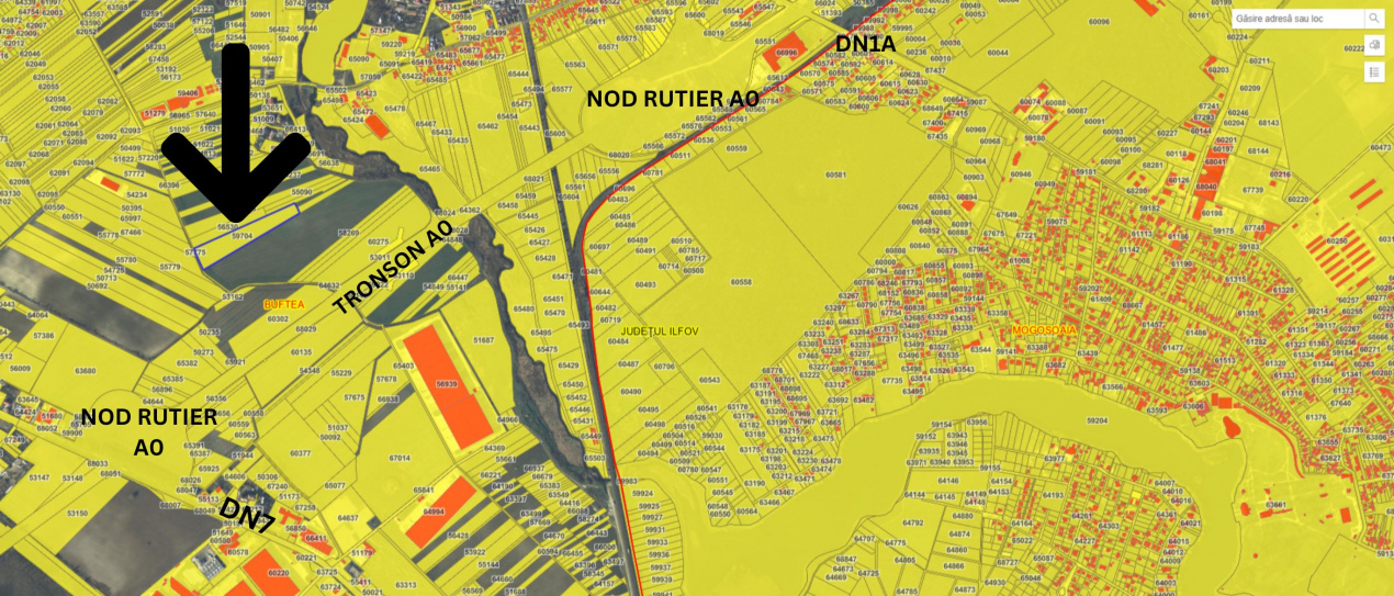 Oportunitate Strategică: teren intravilan Buftea, Nod Rutier DN7/A0