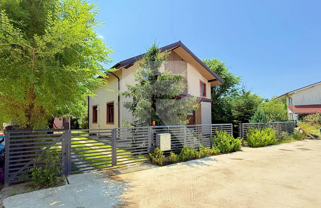 Casa individuala cu grădină superbă,P+1M, 158 mp, teren 468mp, 2017, 0% comision