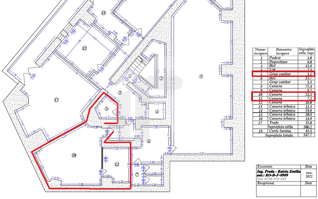 Spațiu subsol | Vitan Center | 35 mp | Utilitati incluse