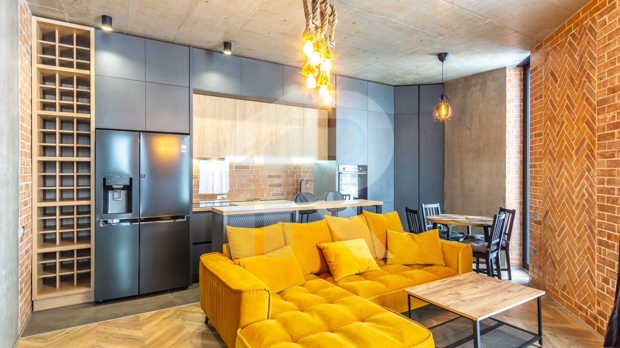 2 camere complet mobilat si utilat, parcare subterana, incalzire in pardoseala