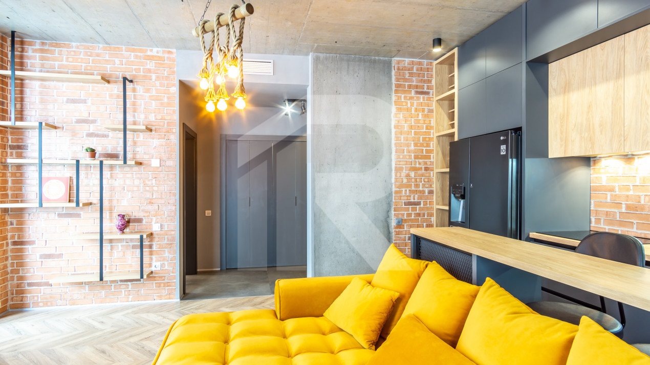 2 camere complet mobilat si utilat, parcare subterana, incalzire in pardoseala