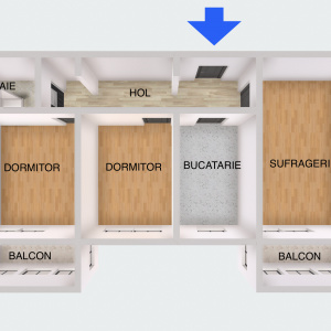 Lacul Tei – Teiul Doamnei, Etaj 3, 2 balcoane , Orientare VEST, Bloc reabilitat