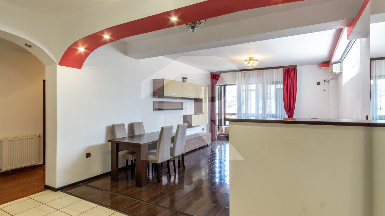 2 cam imobil nou Domenii/1 Mai, CENTRALA PROPRIE, complet mobilat/utilat, etaj 1