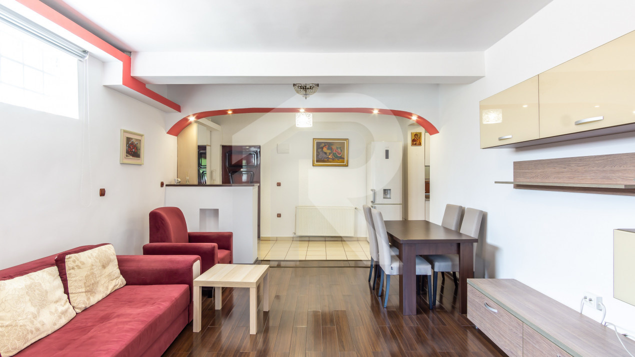 2 cam imobil nou Domenii/1 Mai, CENTRALA PROPRIE, complet mobilat/utilat, etaj 1