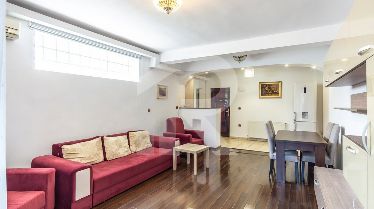 2 cam imobil nou Domenii/1 Mai, CENTRALA PROPRIE, complet mobilat/utilat, etaj 1