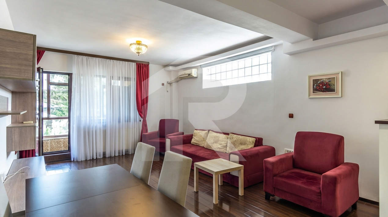 2 cam imobil nou Domenii/1 Mai, CENTRALA PROPRIE, complet mobilat/utilat, etaj 1