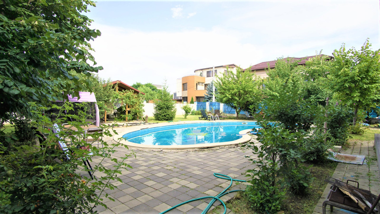 Vila cu piscina exterioara si interioara Bragadiru, 1000 mp teren, Comision 0%