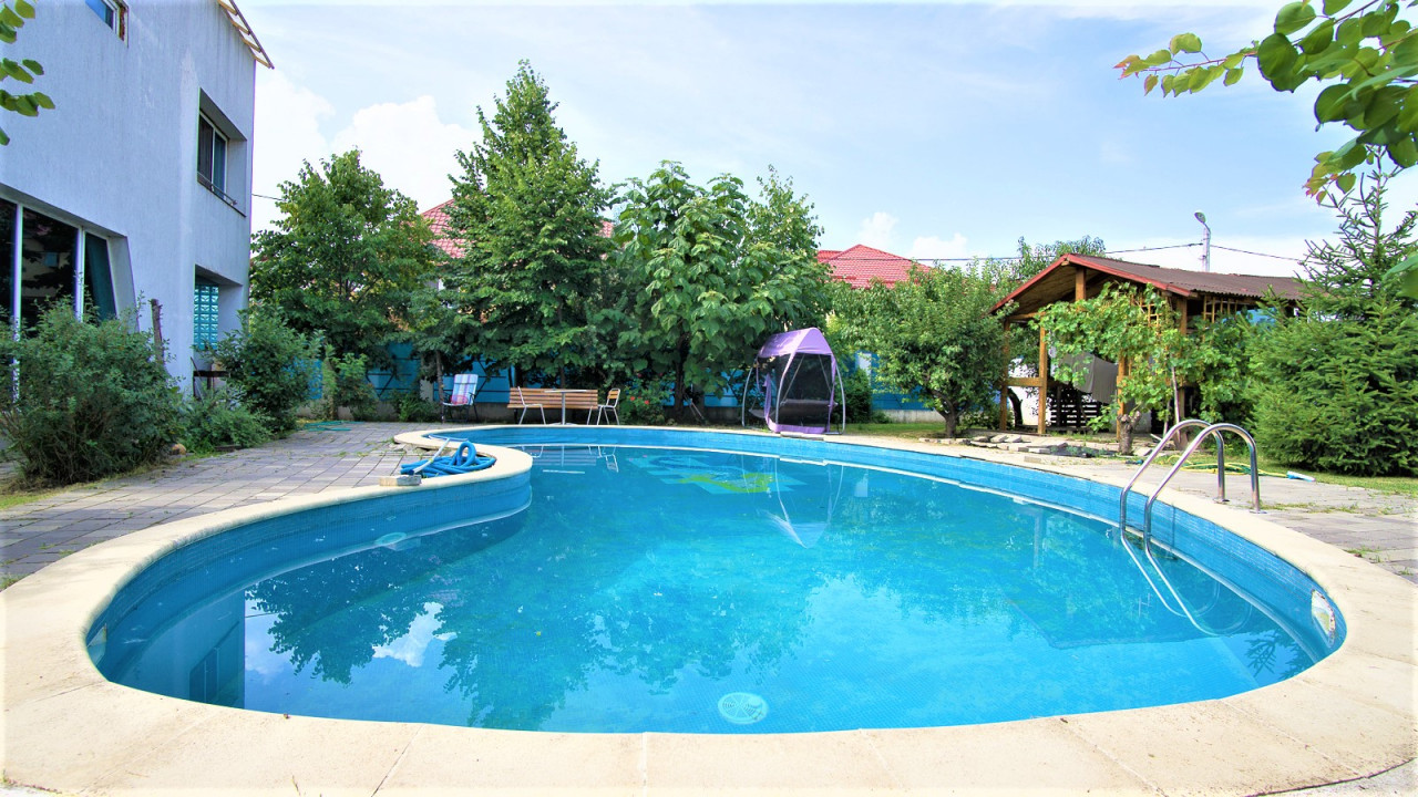Vila cu piscina exterioara si interioara Bragadiru, 1000 mp teren, Comision 0%