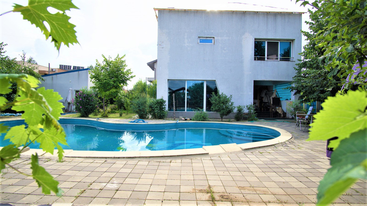 Vila cu piscina exterioara si interioara Bragadiru, 1000 mp teren, Comision 0%