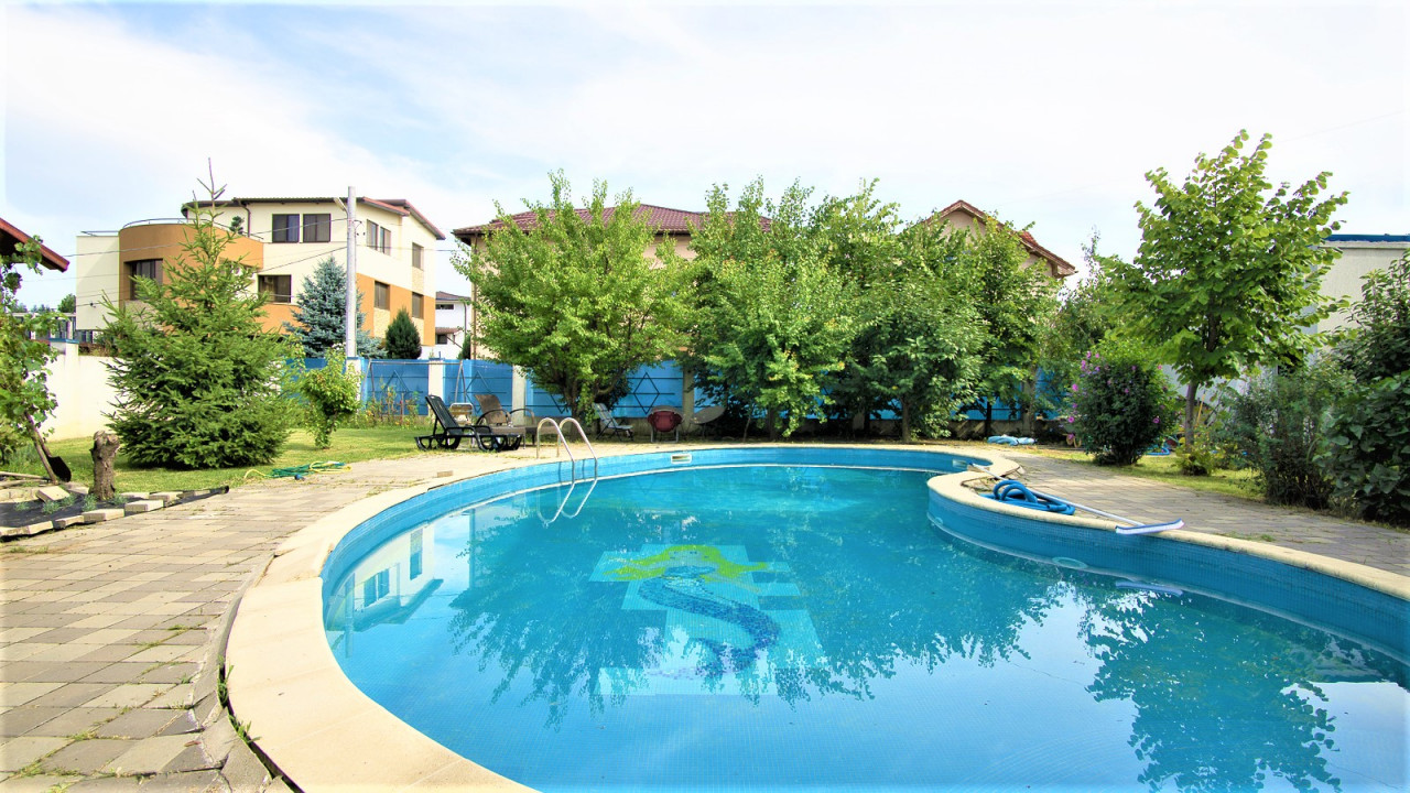 Vila cu piscina exterioara si interioara Bragadiru, 1000 mp teren, Comision 0%