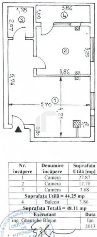 2 camere et 2, bloc nou, centrala termica, Ferentari Toporasi, Giurgiului, Salaj