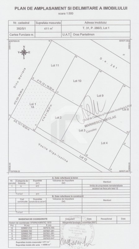 Ultimele loturi teren constructie case Pantelimon 411, 368, 376, 380 mp, ocazie