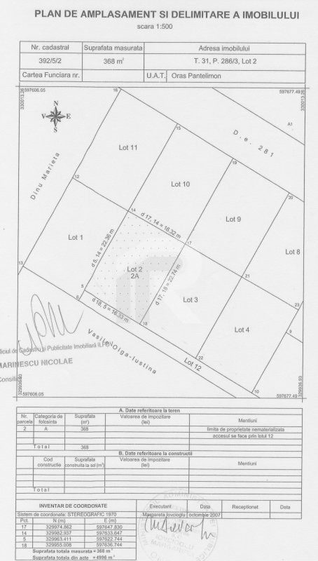 Ultimele loturi teren constructie case Pantelimon 411, 368, 376, 380 mp, ocazie