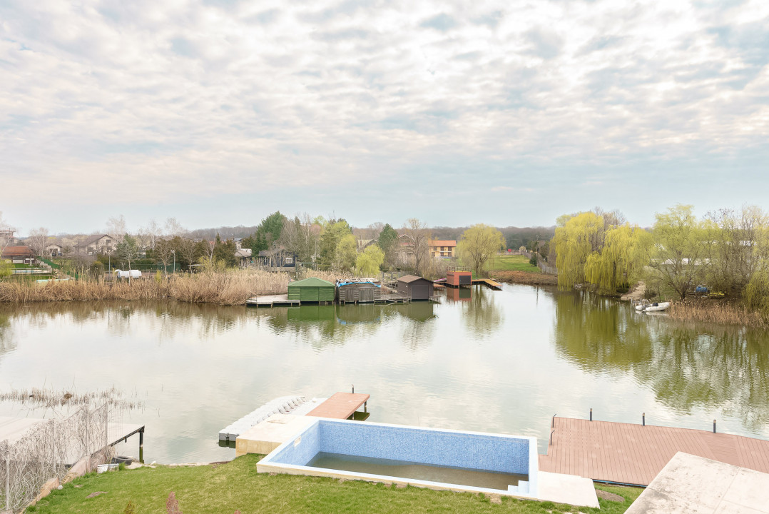 Casa Snagov Ghermanesti complet echipata cu deschidere 40m LAC SNAGOV