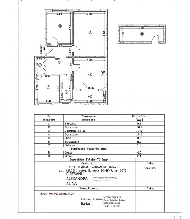 De Vanzare Apartament 3 Camere  Titan Ozana 